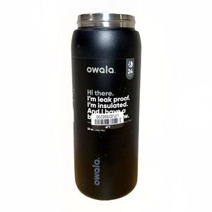 Owala FreeSip Stainless Steel Bottle 32oz Black READ